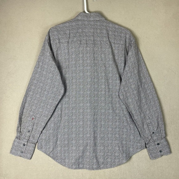 Robert Graham Shirt Mens Extra Large Brown Blue Long Sleeve Button Up Adult - Picture 10 of 11